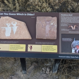 An installation of tactile models designed by MAD Lab at the Fremont Indian State Park in Utah
