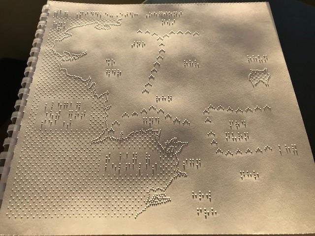 Lord of the Ring "Middle Earth Tactile Map Bundle" created by LightHouse's MAD Lab
