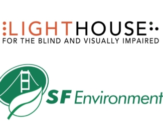 Composite image of LightHouse logo and the San Francisco Department of Environment logo
