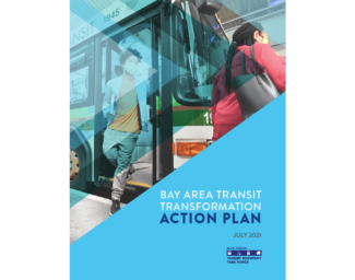 The cover for the pdf of the Bay Area transportation plan