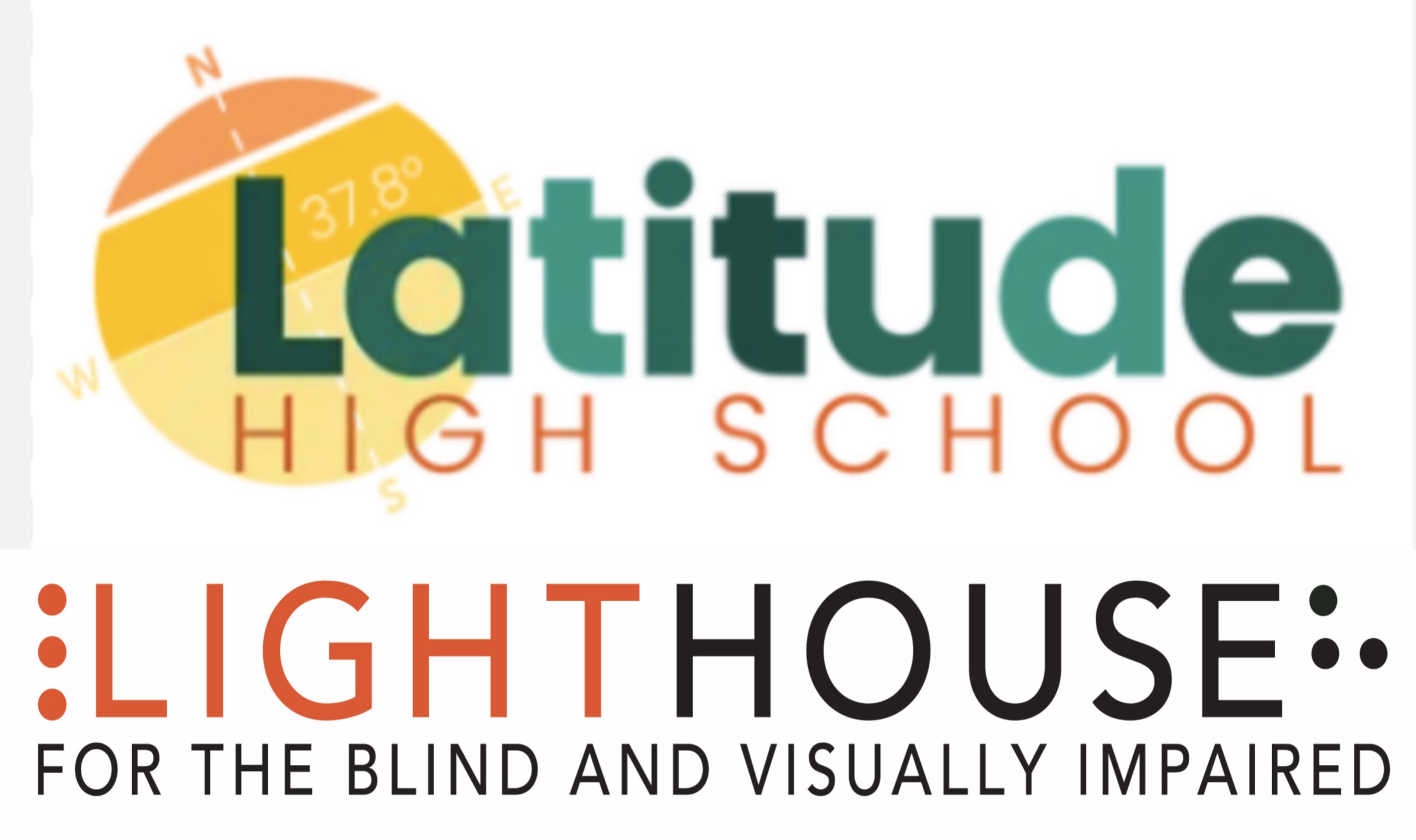 A composite of the Latitude High School and LightHouse logos