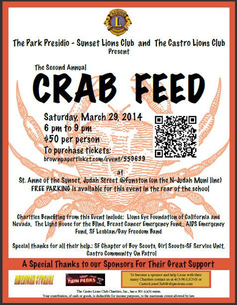 Crab Feed Event Poster